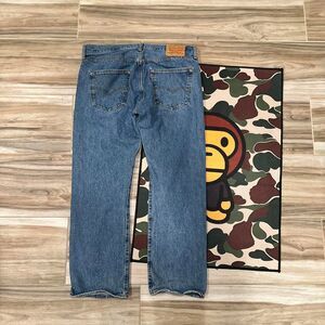 Levis 501 Denim Relaxed Jeans